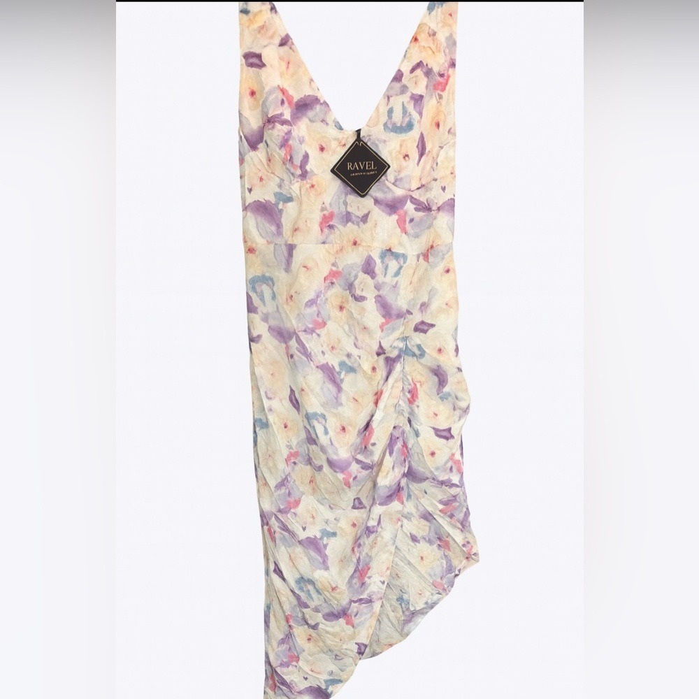 Zaful Multicolor Floral High-Low Asymmetrical Dress Size Medium– Party Cocktail